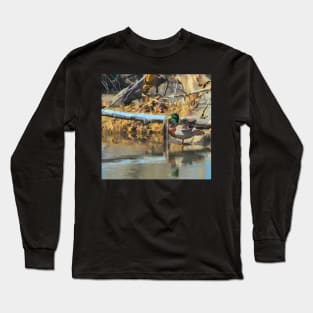 Mallard illustration Long Sleeve T-Shirt